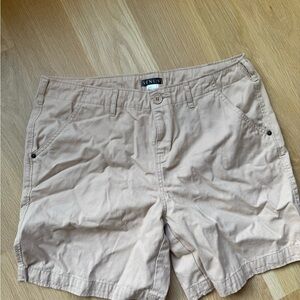 VENUS Light Brown Men's Flat Front Shorts